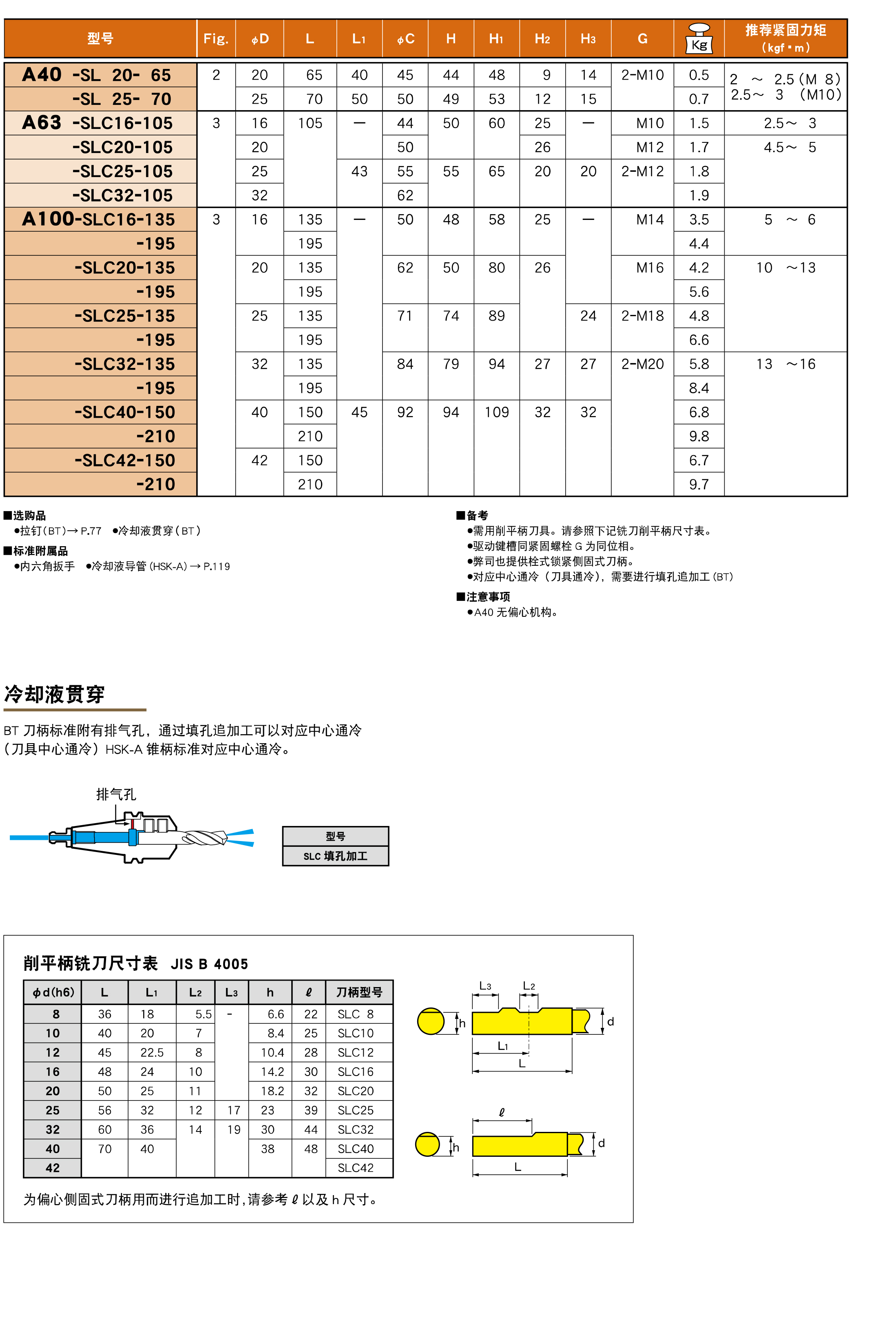 偏心側固式刀柄SLC